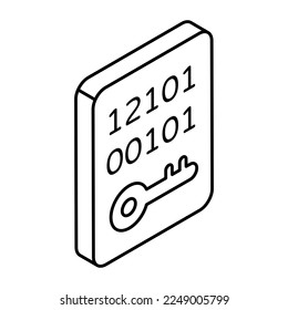 Premium download icon of binary data access 