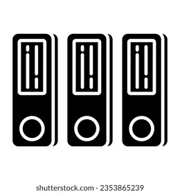 A premium download icon of binders