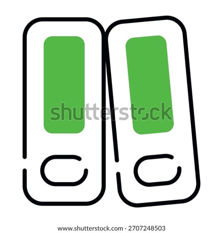 A premium download icon of binders