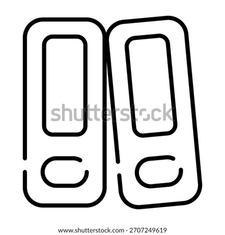 A premium download icon of binders