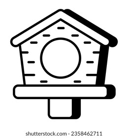 A premium download icon of birdhouse