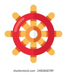 Premium download icon of boat helm