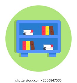 Premium download icon of books rack