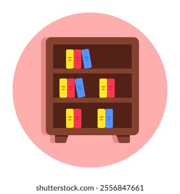 Premium download icon of books rack