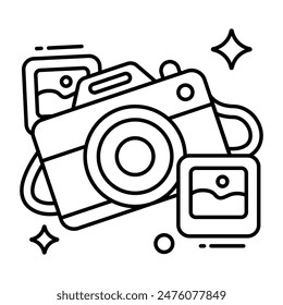 Premium download icon of camera