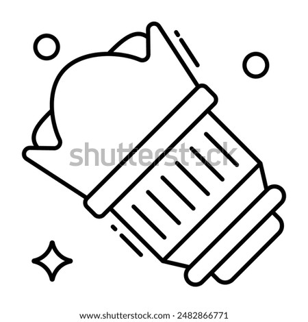 Premium download icon of camera lens hood