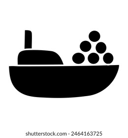 Premium download icon of cargo boat

