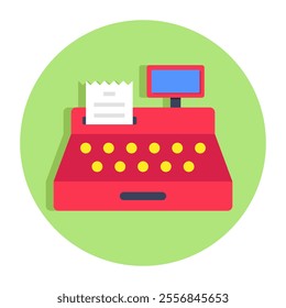 A premium download icon of cash register