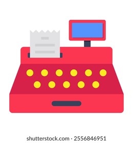 A premium download icon of cash register