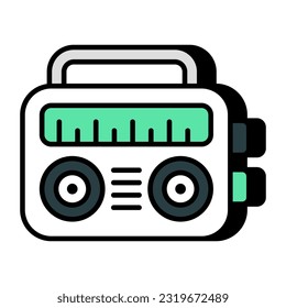 A premium download icon of cassette player