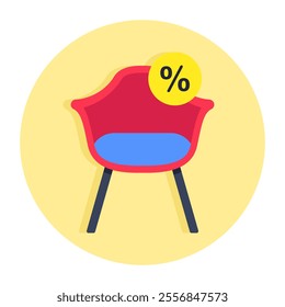 Premium download icon of chair discount