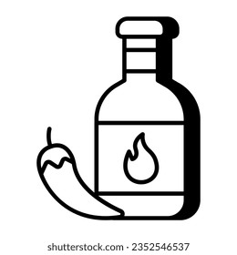 Premium download icon of chili sauce