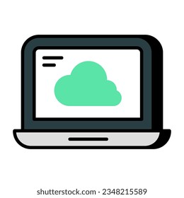 Icono de descarga premium del dispositivo de nube