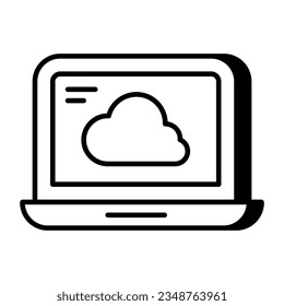 Icono de descarga premium del dispositivo de nube