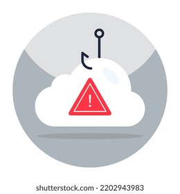Premium download icon of cloud error phishing 