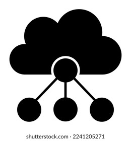 Premium-Download-Symbol für Cloud-Netzwerke