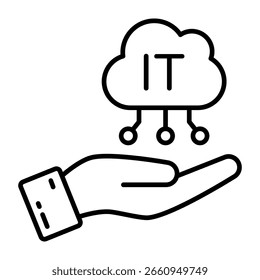 Icono de Descarga de Premium de redes en la nube