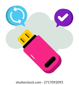 Premium-Download-Symbol für Cloud-USB-Aktualisierung 