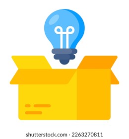 Un icono de descarga premium de la caja creativa
