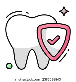 Premium download icon of dental protection