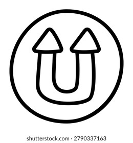 A premium download icon of doublehead upward arrows 