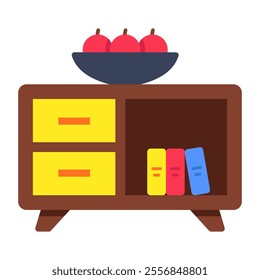 Premium download icon of drawer table