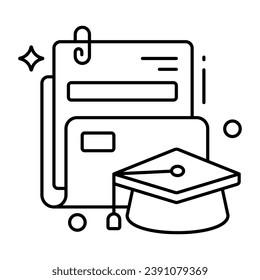 Premium download icon of educational folder 
