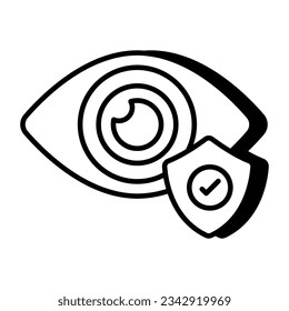 Premium download icon of eye security