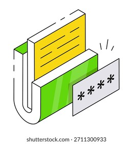 Ícone de download Premium da segurança de pastas