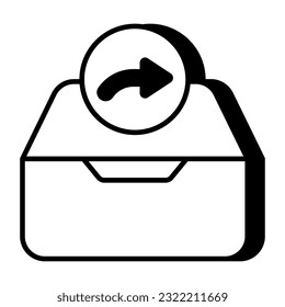 Premium download icon of forward arrow 