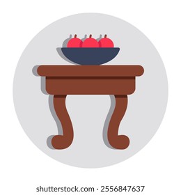 Premium download icon of fruit table