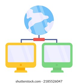 Premium download icon of global computer network