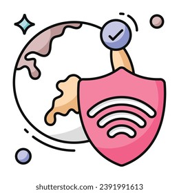 Premium download icon of internet security 