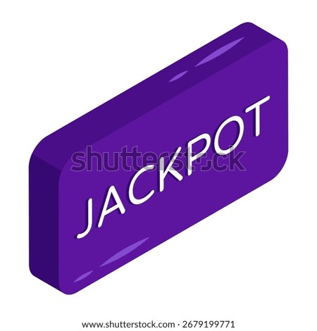 Premium download icon of jackpot label