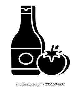 Premium download icon of ketchup bottle