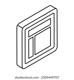 Premium download icon of layout 