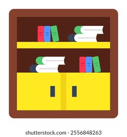 Premium download icon of library cupboard