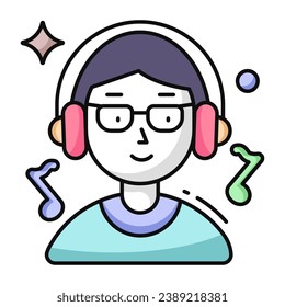 Premium download icon of listening music 