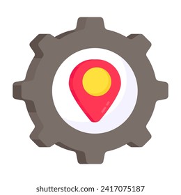 Premium download icon of location setting 