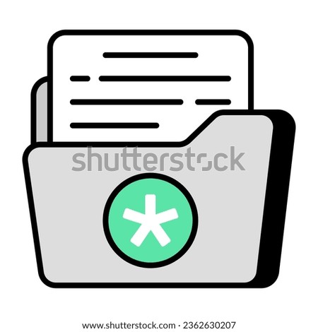 Premium download icon of medical folder