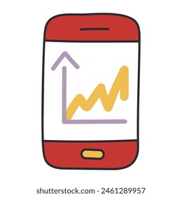 Un ícono de Descarga premium de análisis de datos móviles

