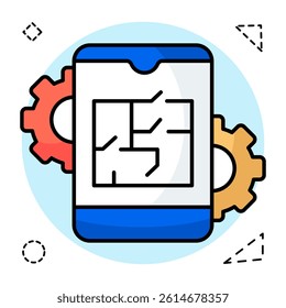 Premium download icon of mobile prototype