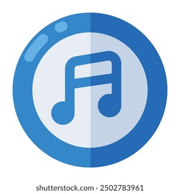 A premium download icon of music note 