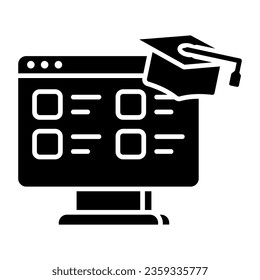Premium download icon of online list