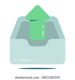 A premium download icon of outbox

