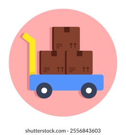 Premium download icon of pallet truck