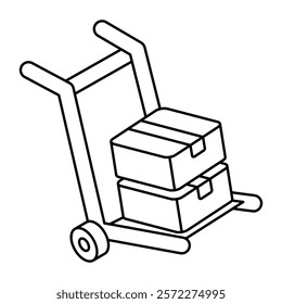 Premium download icon of pallet truck