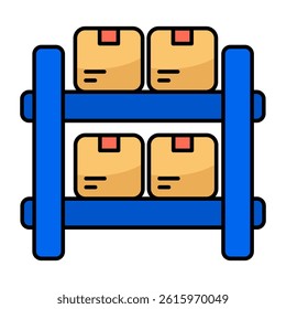 Premium download icon of parcel racksi