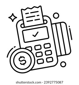 A premium download icon of point of sale