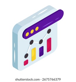 Premium download icon of polyline chart
